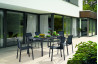 Ensemble table et fauteuils de jardin aluminium/Textilux 6 personnes Bozen - Sieger Exclusiv