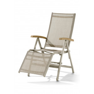 Fauteuil relax de jardin branches de teck 66cm