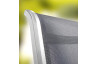 Fauteuil salon de jardin empilable aluminium/Textilux Calvi - Sieger Exclusiv