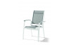 Fauteuil salon de jardin empilable aluminium/Textilux Calvi - Sieger Exclusiv