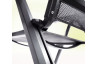 Grand fauteuil salon de jardin pliant inclinable aluminium/Textilux Calvi - Sieger Exclusiv