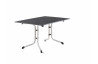 Ensemble table et fauteuils de jardin pliant aluminium/Textilux 6 personnes Meran - Sieger