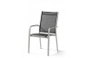 Fauteuil salon de jardin empilable aluminium/Textilux Meran - Sieger