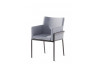 Ensemble table et fauteuils de jardin aluminium/Sunproof 4 personnes Morena - Sieger Exclusiv