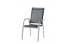 Ensemble table et fauteuils de jardin aluminium/Textilux 4 personnes Padua - Sieger Exclusiv