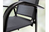 Fauteuil salon de jardin empilable aluminium/Textilux Padua - Sieger Exclusiv