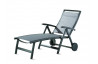 Bain de soleil design inclinable aluminium/Textilux Royal - Sieger Exclusiv