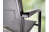 Fauteuil salon de jardin empilable aluminium/Textilux Royal - Sieger Exclusiv