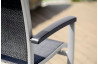 Fauteuil salon de jardin empilable aluminium/Textilux Royal - Sieger Exclusiv