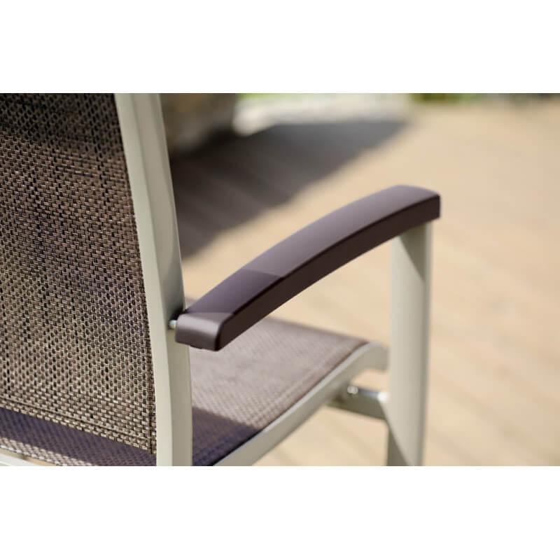 Fauteuil salon de aluminium Royal Exclusiv - jardin pliant Sieger Textilux