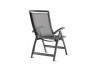 Grand fauteuil salon de jardin pliant inclinable aluminium/Textilux Royal - Sieger Exclusiv
