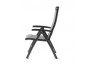 Grand fauteuil salon de jardin pliant inclinable aluminium/Textilux Royal - Sieger Exclusiv