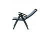 Grand fauteuil salon de jardin pliant inclinable aluminium/Textilux Royal - Sieger Exclusiv