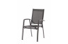 Fauteuil salon de jardin empilable aluminium/Textilux Salerno - Sieger Exclusiv