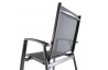 Fauteuil salon de jardin empilable aluminium/Textilux Salerno - Sieger Exclusiv