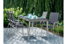 Ensemble table et fauteuils de jardin aluminium/Textilux 6 personnes Sirio - Sieger Exclusiv