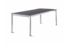 Ensemble table et fauteuils de jardin extensible aluminium/Textilux 10 personnes Trento - Sieger Exclusiv