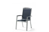 Fauteuil salon de jardin empilable aluminium/Textilux Trento - Sieger Exclusiv