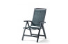 Grand fauteuil salon de jardin pliant inclinable aluminium/Textilux Trento - Sieger Exclusiv