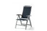 Grand fauteuil salon de jardin pliant inclinable aluminium/Textilux Trento - Sieger Exclusiv