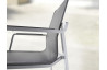 Ensemble table et fauteuils de jardin pliant aluminium/Textilux 6 personnes Yara - Sieger Exclusiv