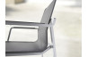 Ensemble table et fauteuils de jardin empilables aluminium/Textilux 2 personnes Yara - Sieger Exclusiv