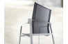 Fauteuil salon de jardin empilable aluminium/Textilux Yara - Sieger Exclusiv