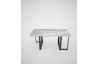 Table de jardin rectangulaire en acier laqué noir RATIO - TrackDesign par Vincenzo Minenna