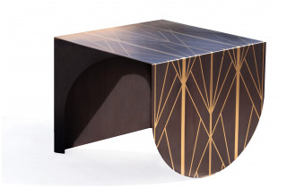 Table basse en corten bruni AESTUS - TrackDesign par Vincenzo Minenna