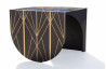 Table basse en corten bruni AESTUS - TrackDesign par Vincenzo Minenna