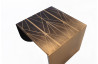 Table basse en corten bruni AESTUS - TrackDesign par Vincenzo Minenna