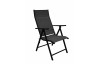 Fauteuil salon de jardin pliable multi-positions en aluminium et textilène - Casablanca - Hevea