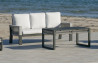 Salon de jardin bas 7 personnes en aluminium et cordage - Estambul - Hevea