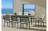 Table salon de jardin extensible 8 personnes en aluminium - Palma - Hevea