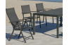 Table salon de jardin 8 personnes en aluminium et HPL - Palma - Hevea