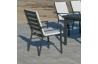 Fauteuil salon de jardin en aluminium et Dralon - Palma - Hevea