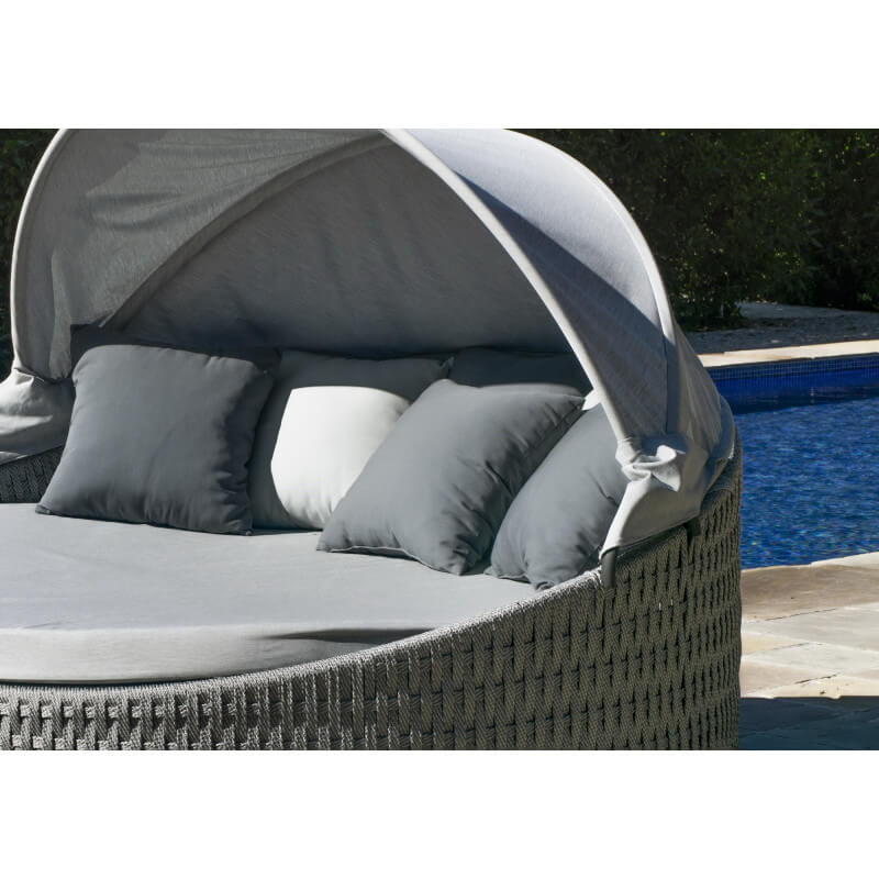 Lit extérieur / Bain de soleil transat / lit de piscine duo haut de gamme  en aluminium Fermo bed