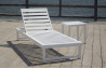 Bain de soleil multi-positions en aluminium et Dralon - Venecia - Hevea