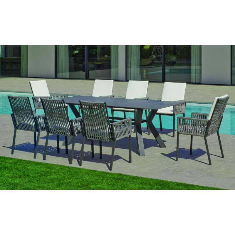 Chaises Empilables De Jardin 2 Pcs Marron Tissu Textilène à Prix Carrefour