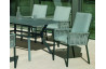Ensemble table et fauteuils de jardin 6 personnes en aluminium et Neolith - Veneto /catania - Hevea