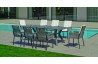 Table salon de jardin 8 personnes en aluminium et Neolith - Veneto - Hevea