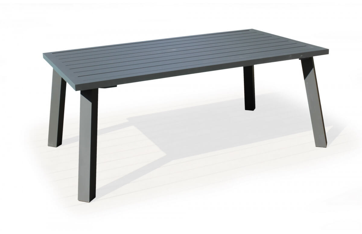 Table salon de jardin 8 personnes en aluminium - Dalas - Hevea