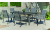 Table salon de jardin 8 personnes en aluminium - Dalas - Hevea