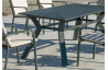 Table salon de jardin 6 personnes en aluminium - Olimpia - Hevea