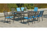 Table salon de jardin 8 personnes en aluminium - Palma - Hevea