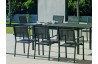 Ensemble table et fauteuils de jardin extensible 8 personnes en aluminium et textilène - Palma roma - Hevea