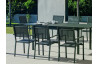 Ensemble table et fauteuils de jardin extensible 8 personnes en aluminium et textilène - Palma roma - Hevea