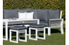 Salon de jardin bas d'angle 8 personnes en aluminium et cordage - Estambul - Hevea