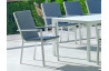 Fauteuil salon de jardin en aluminium et Dralon - Palma - Hevea