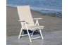 Fauteuil salon de jardin pliable en aluminium et Dralon - Palma - Hevea